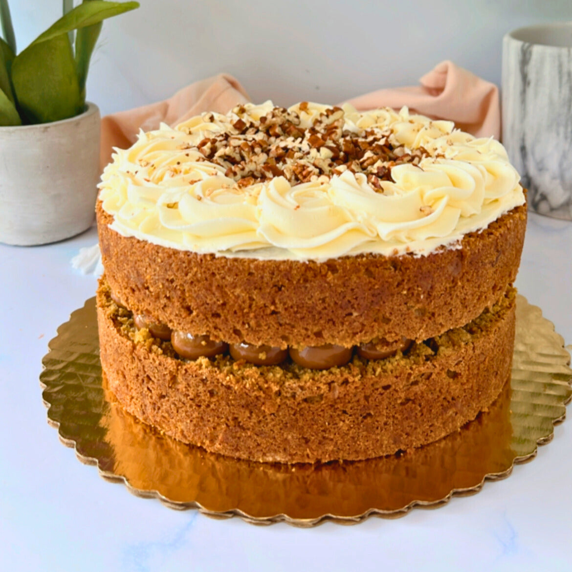 Pastel de Zanahoria con dulce de leche